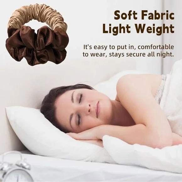 Ulta | Hair Curling Overnight Satin Scrunchie in Green - Picture 5 of 7